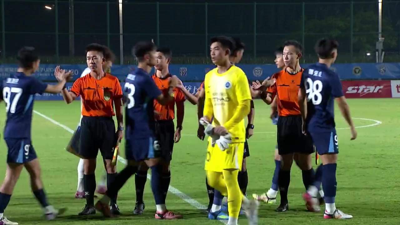 中国青少年足球联赛男子U20组：上海申花客场1-1深圳新鹏城